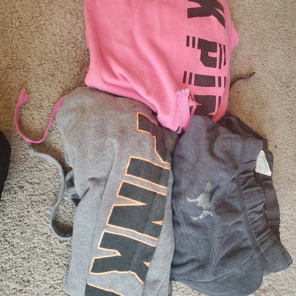 SOLD Pink Victoria Secret Sweatpant Bundle